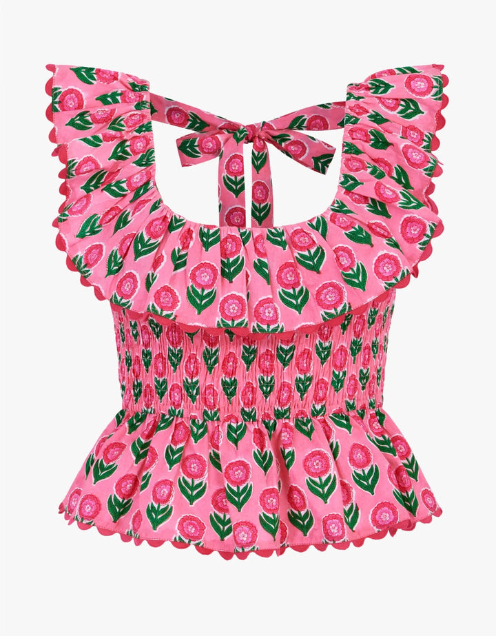 Pink City Prints Susie Top - Capri by Sunset & Co.