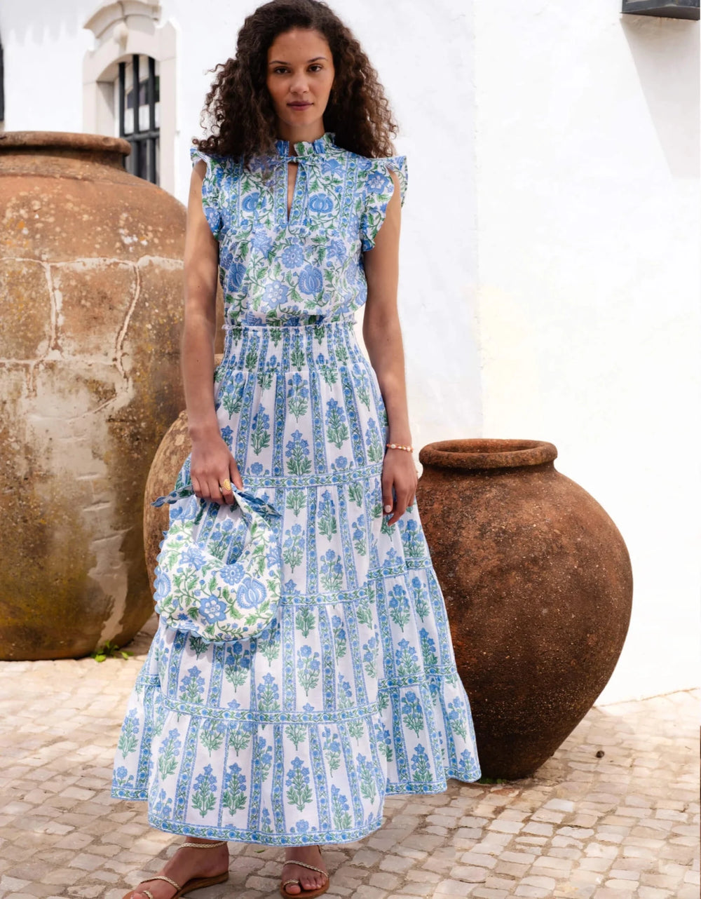 Pink City Prints Arles Skirt - Capri by Sunset & Co.