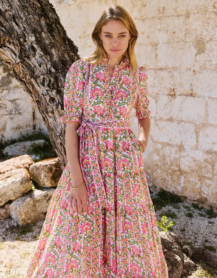 Pink City Prints Matilda Dress - Capri by Sunset & Co.