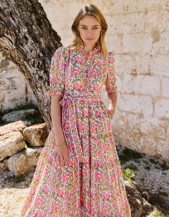 Pink City Prints Matilda Dress - Capri by Sunset & Co.