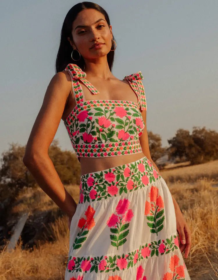 Pink City Prints Lara Top - Capri by Sunset & Co.