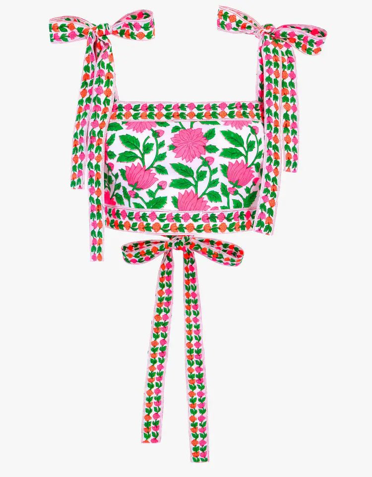 Pink City Prints Lara Top - Capri by Sunset & Co.