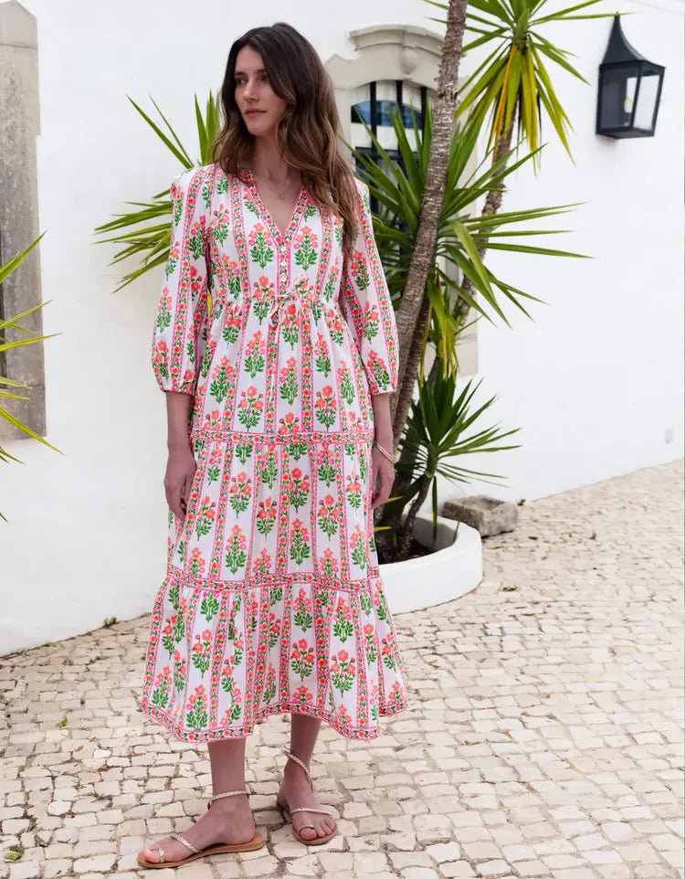 Pink City Prints Sofia Dress - Capri by Sunset & Co.