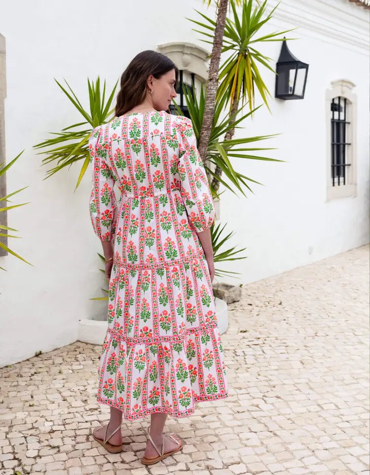 Pink City Prints Sofia Dress - Capri by Sunset & Co.