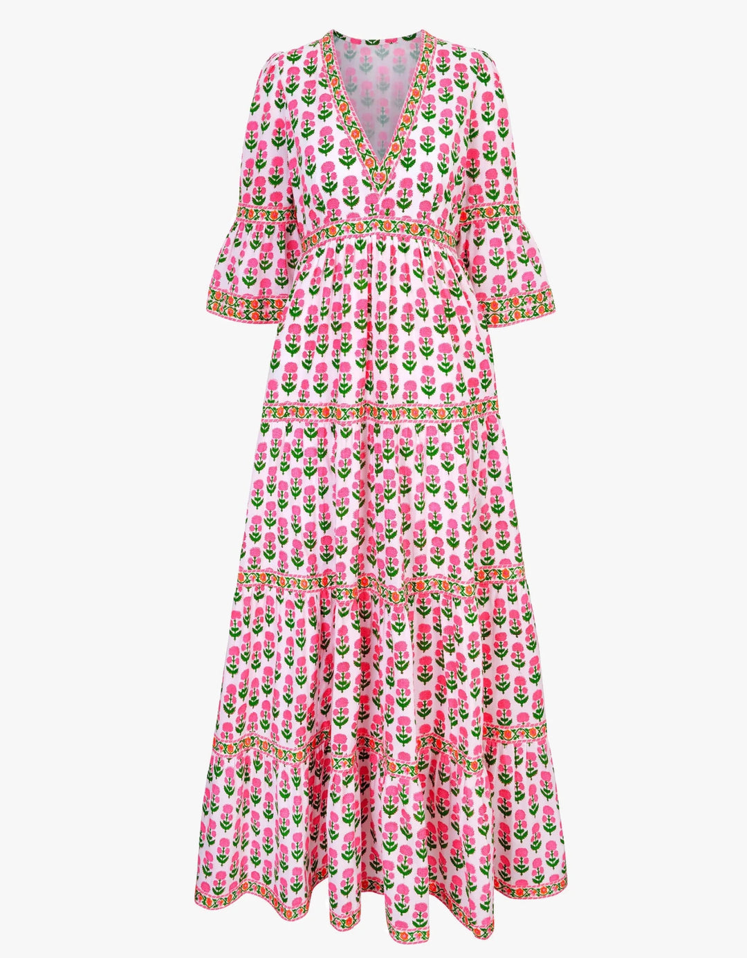 Pink City Prints Cecilia Dress - Capri by Sunset & Co.