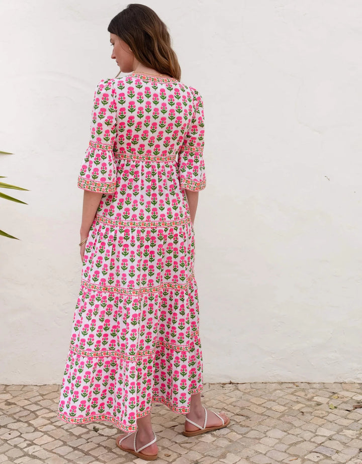 Pink City Prints Cecilia Dress - Capri by Sunset & Co.