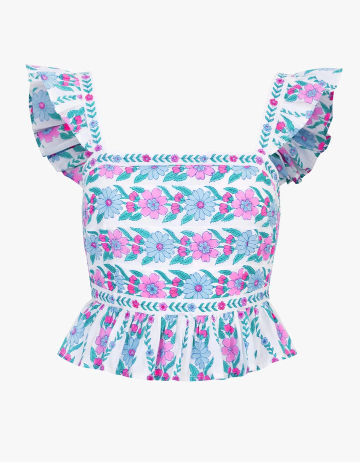 Pink City Prints Freya Top - Capri by Sunset & Co.