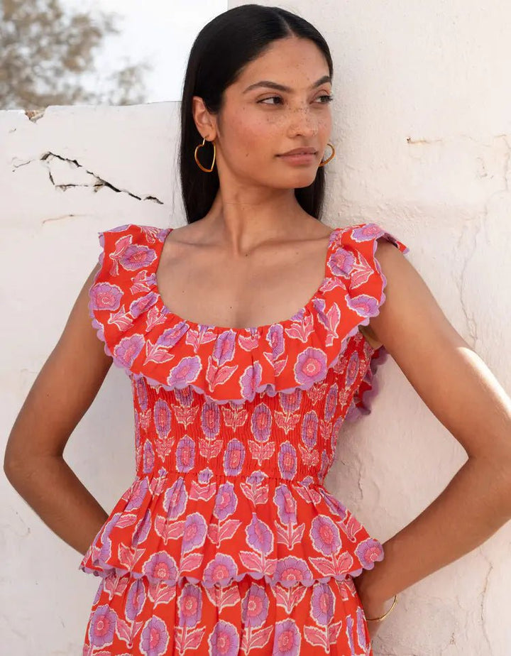 Pink City Prints Susie Top - Capri by Sunset & Co.