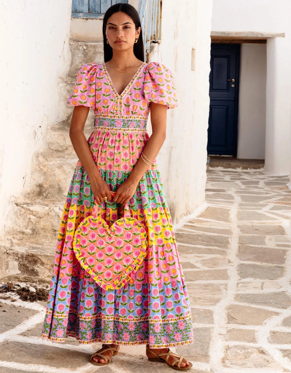 Pink City Prints Zizi Dress - Capri by Sunset & Co.