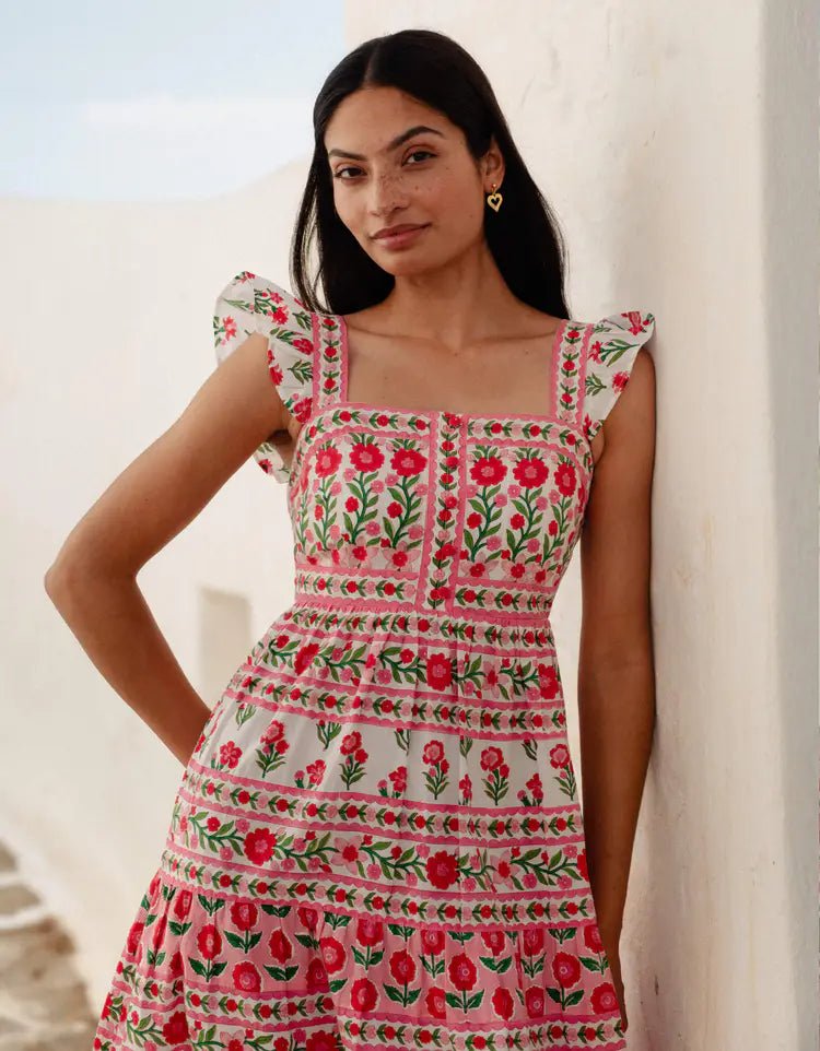 Pink City Prints Lucia Dress - Capri by Sunset & Co.