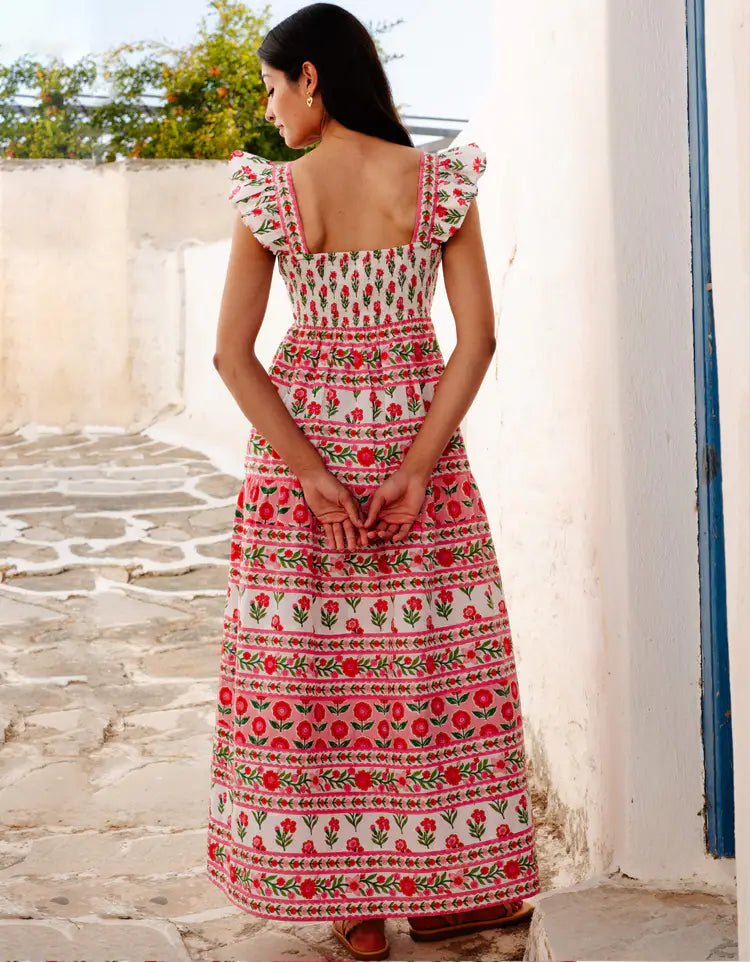 Pink City Prints Lucia Dress - Capri by Sunset & Co.