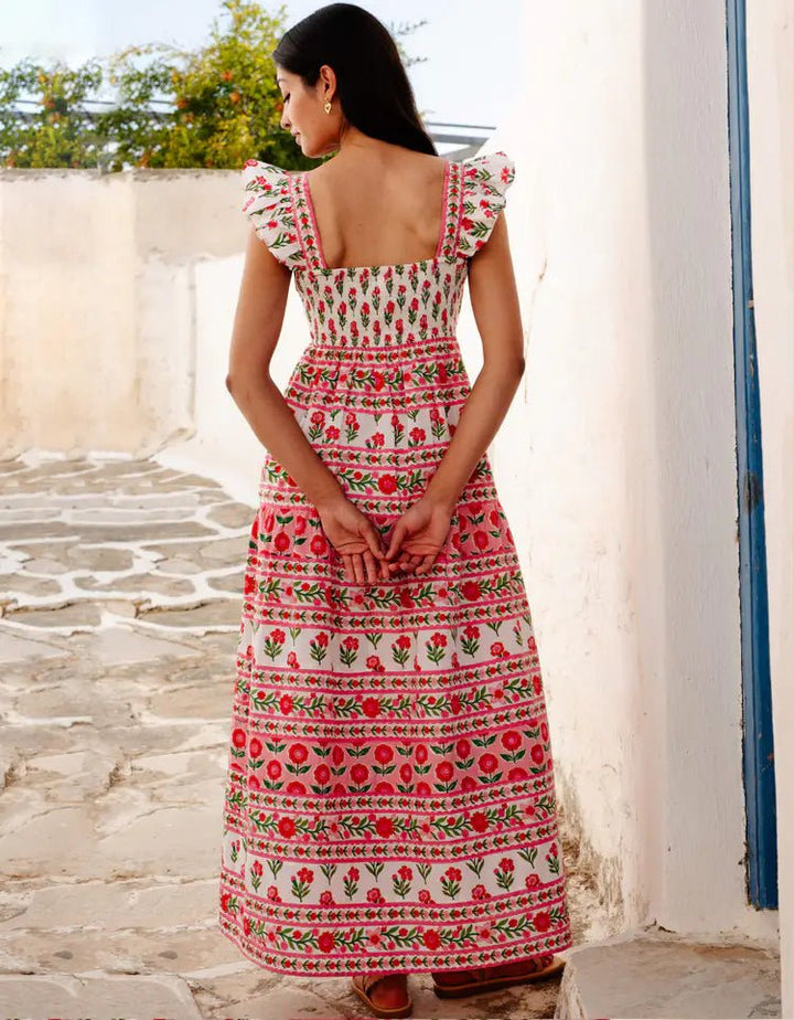 Pink City Prints Lucia Dress - Capri by Sunset & Co.