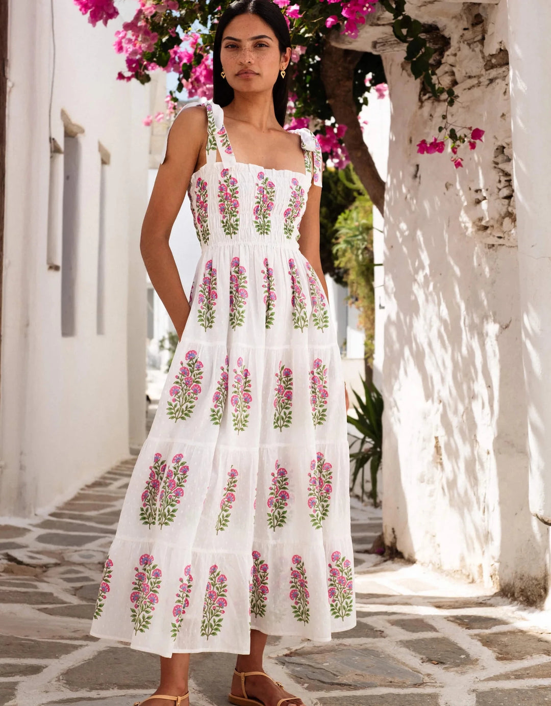 Pink City Prints Martina Dress – Capri by Sunset & Co
