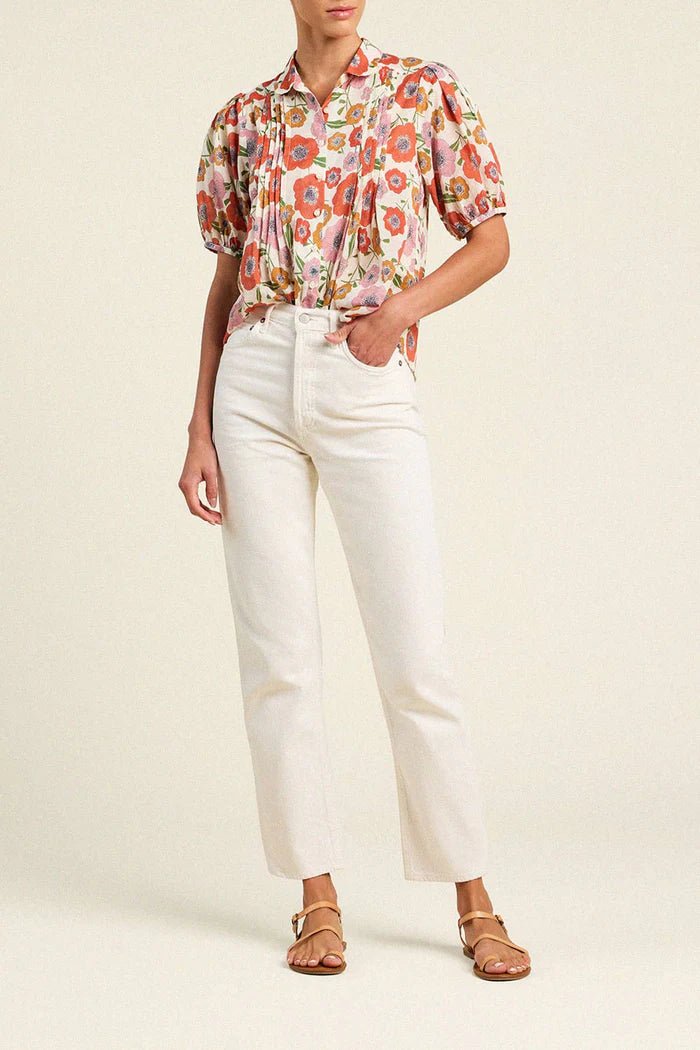 Trovata Nadine Blouse - Capri by Sunset & Co.