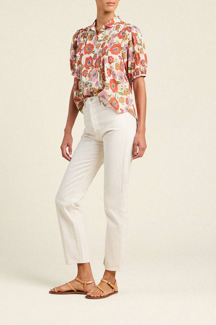 Trovata Nadine Blouse - Capri by Sunset & Co.