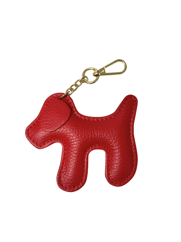 Dog Leather Keychain