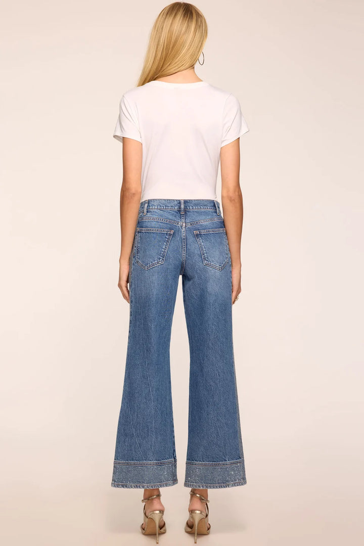 Ramy Brook Lea Cropped Wide Leg Jean