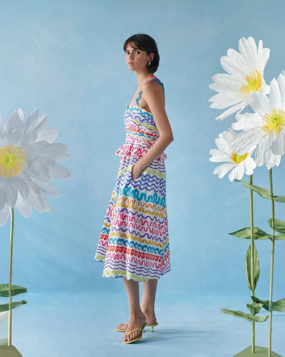 Celia B Serpentine Dress - Capri by Sunset & Co.