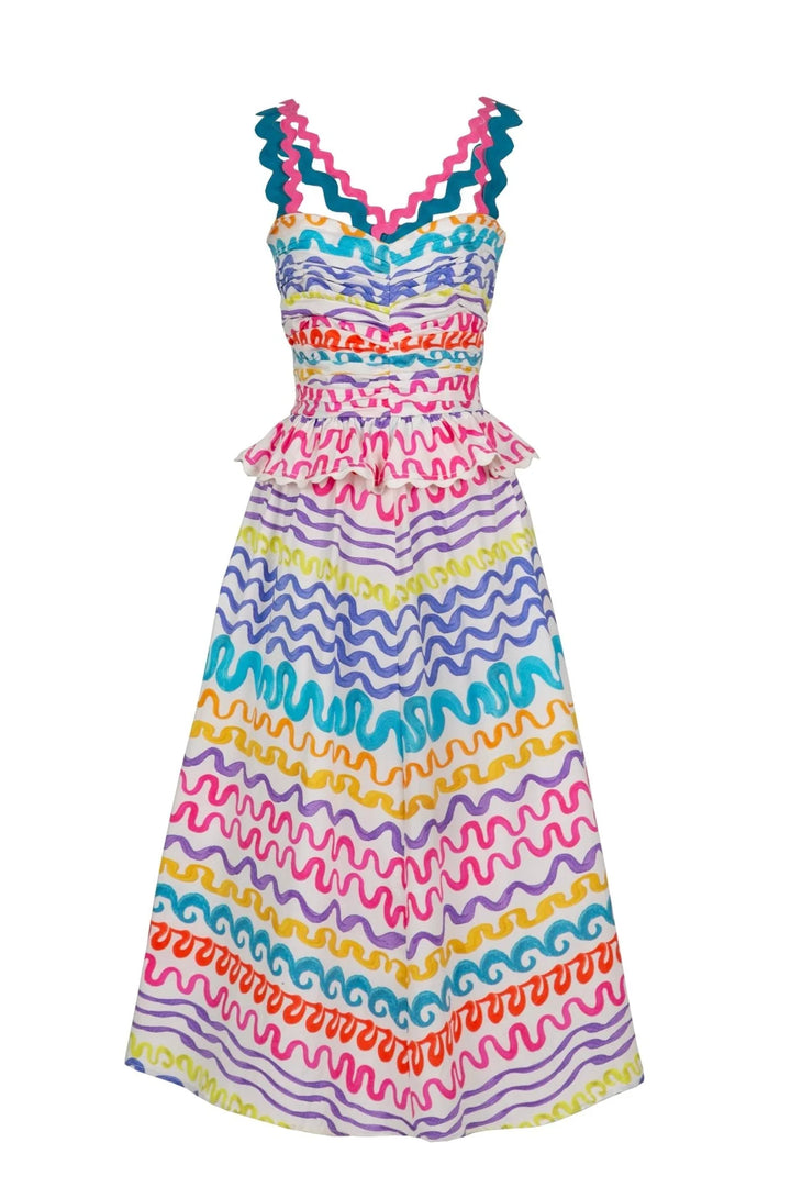 Celia B Serpentine Dress - Capri by Sunset & Co.