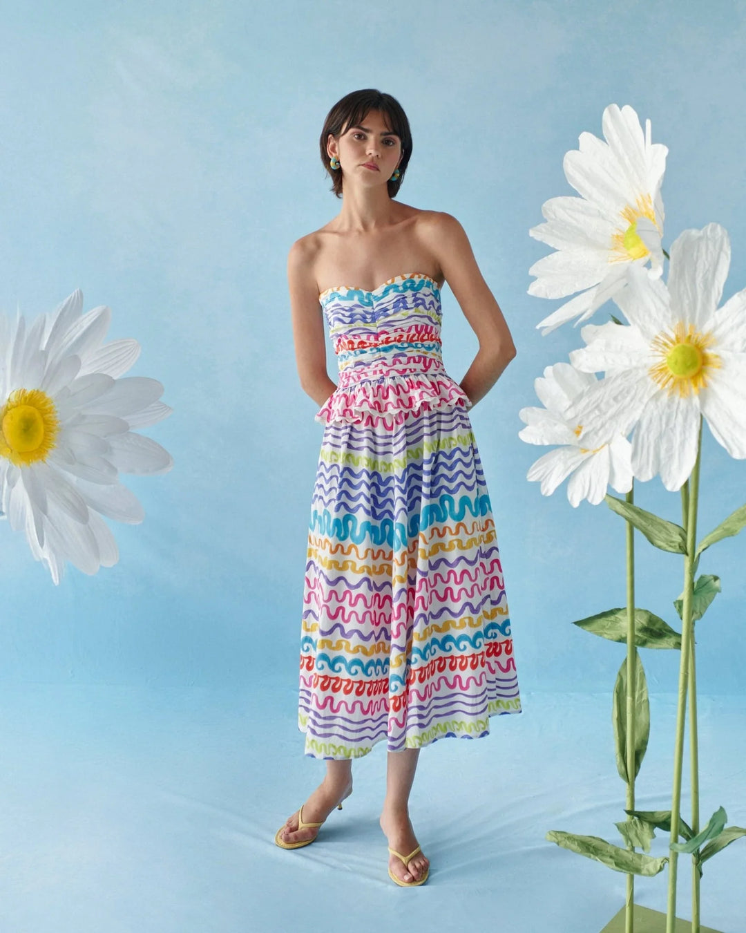 Celia B Serpentine Dress - Capri by Sunset & Co.