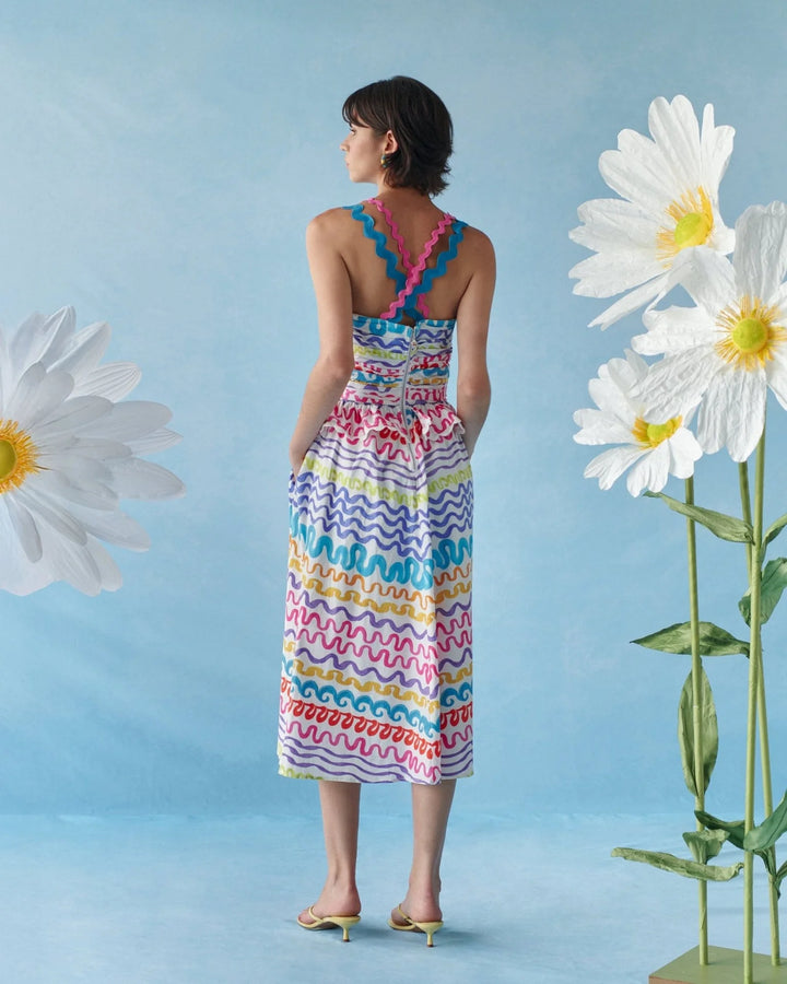 Celia B Serpentine Dress - Capri by Sunset & Co.