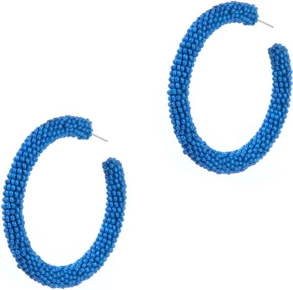 Deepa Gurnani Zaria Earrings - Blue - Capri by Sunset & Co.