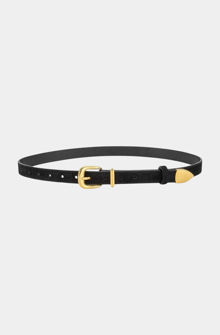 Sleek Sueded Belt