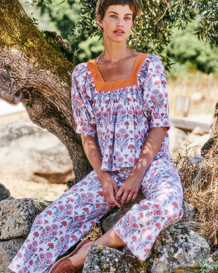 SZ Blockprints Disco Pants - Capri by Sunset & Co.