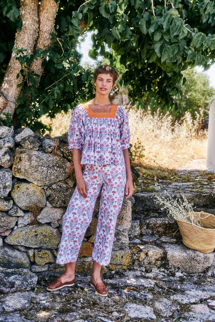 SZ Blockprints Disco Pants - Capri by Sunset & Co.