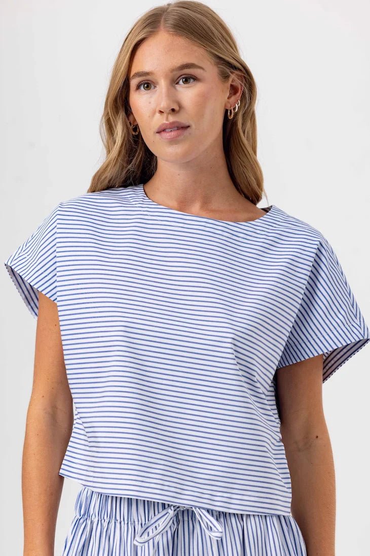 Sundays Stripe Esme Top - Capri by Sunset & Co.