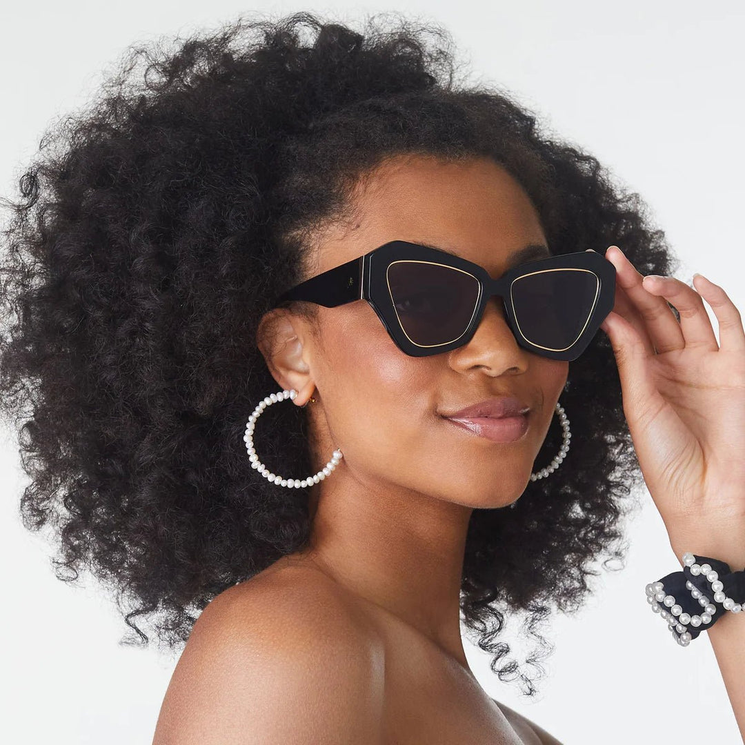 Lele Sadoughi Lara Wide Cat - Eye Sunglasses - Capri by Sunset & Co.