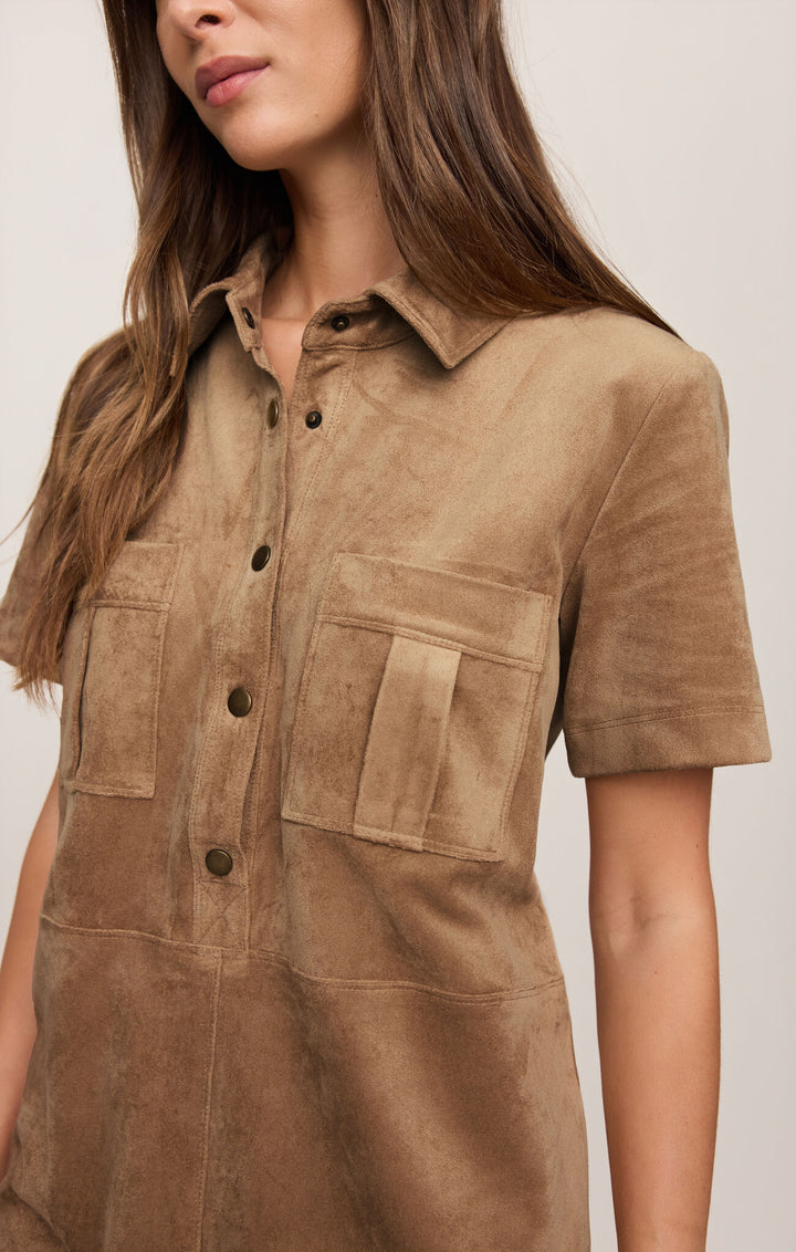 Z Supply Leone Suede Mini Dress - Capri by Sunset & Co.