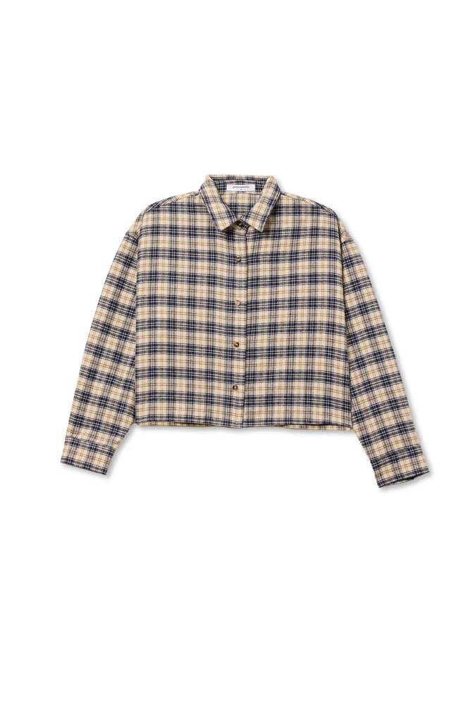 PerfectWhiteTee Tate Button Down Shirt - Capri by Sunset & Co.
