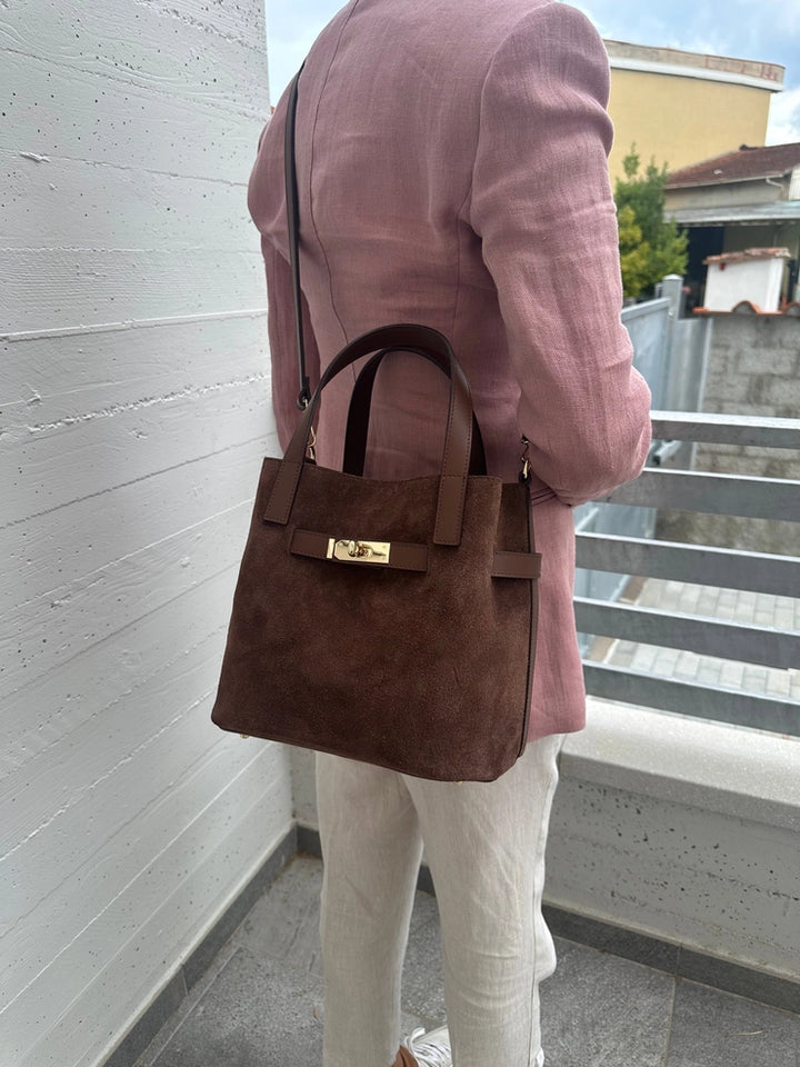 Tatiana Suede Bucket Bag