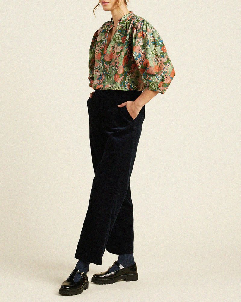 Trovata Orly Blouse - Capri by Sunset & Co.