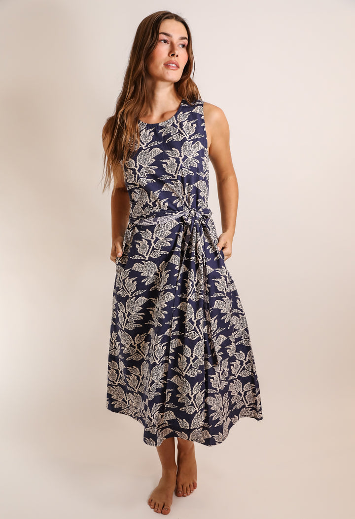 Never A Wallflower Tie Front Dress