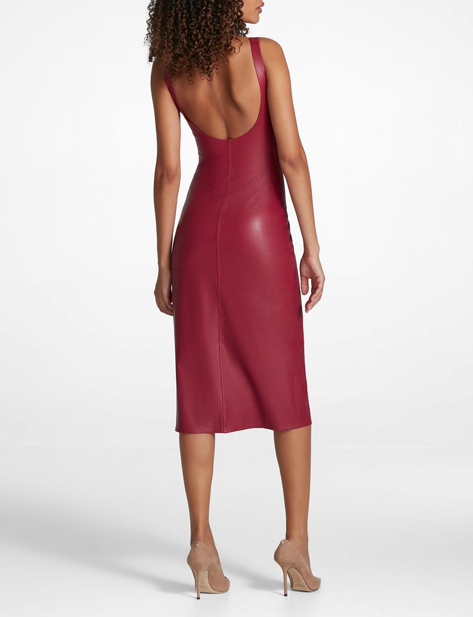 Commando Faux Leather Midi Tank Dress - Capri by Sunset & Co.