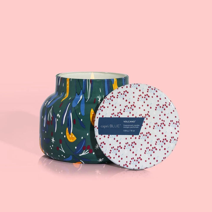 Capri Blue Holiday Pattern Play Signature Jar - Capri by Sunset & Co.