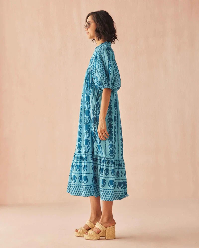 Omika Wren Midi Dress - Capri by Sunset & Co.