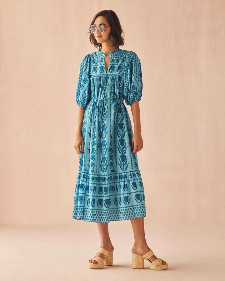 Omika Wren Midi Dress - Capri by Sunset & Co.