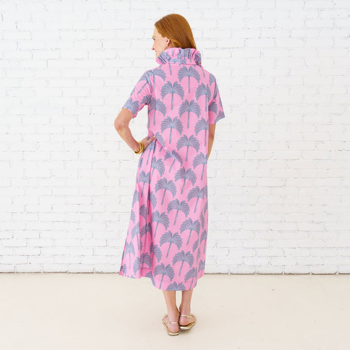 Caryn Lawn Georgia Palm Dress - Capri by Sunset & Co.