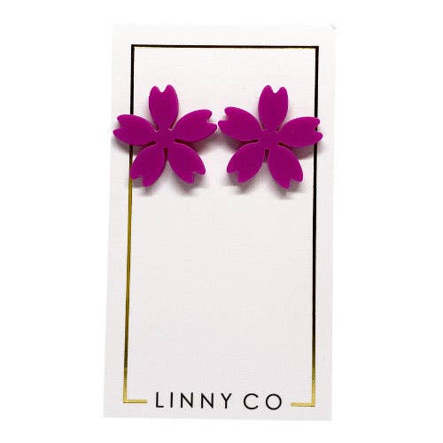 Linny Co Olivia Flower Stud Earrings