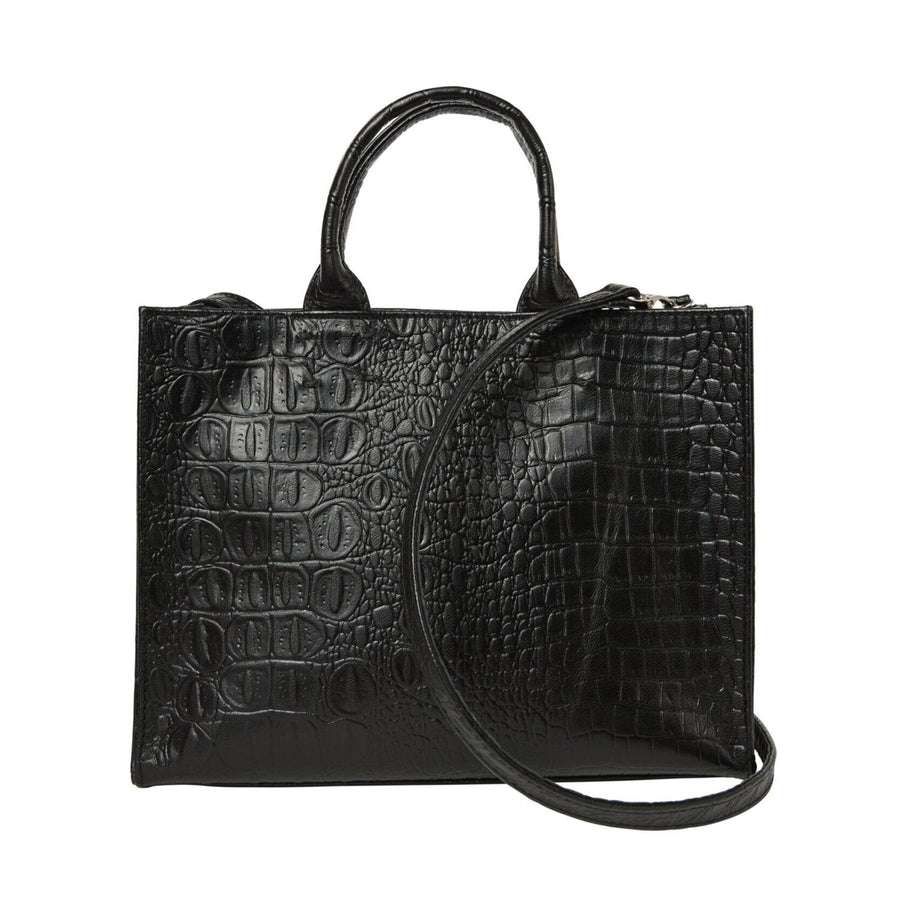 Sarah Stewart - Adelaide Bag in Black Croc