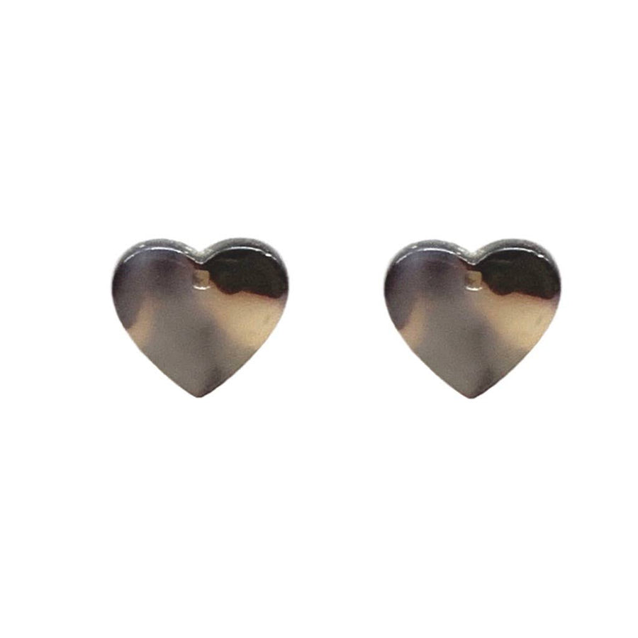Capri by Sunset Heart Statement Stud Earrings
