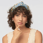 Lele Sadoughi Rectangle Crystal Knotted Headband